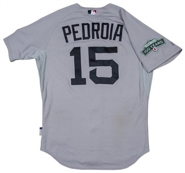 2012 Dustin Pedroia Game Used Boston Red Sox Road Jersey (MLB Authenticated)